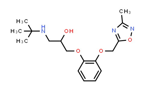 CAS No. 152289-58-2, 1-[(1,1-Dimethylethyl)amino]-3-[2-[(3-methyl-1,2,4-oxadiazol-5-yl)methoxy]phenoxy]-2-propanol