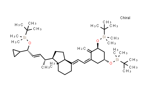 CAS No. 1523075-60-6, 1H-Indene, 4-[(2Z)-2-[(3S,5R)-3,5-bis[[(1,1-dimethylethyl)dimethylsilyl]oxy]-2-methylenecyclohexylidene]ethylidene]-1-[(1R,2E,4S)-4-cyclopropyl-4-[[(1,1-dimethylethyl)dimethylsilyl]oxy]-1-methyl-2-buten-1-yl]octahydro-7a-methyl-, (1R,3aS,4E,7aR)-