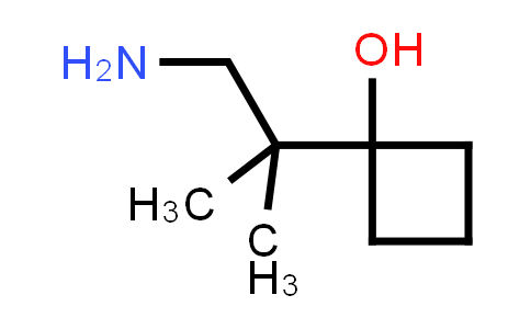 CAS No. 1523159-92-3, 1-(1-Amino-2-methylpropan-2-yl)cyclobutan-1-ol