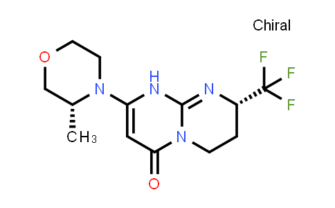 CAS No. 1523412-59-0, (8S)-1,6,7,8-Tetrahydro-2-[(3R)-3-methyl-4-morpholinyl]-8-(trifluoromethyl)-4H-pyrimido[1,2-a]pyrimidin-4-one