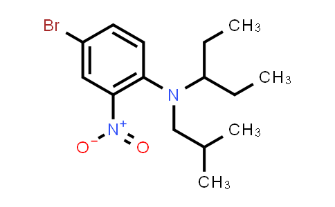 CAS No. 1523426-49-4, 4-bromo-N-isobutyl-2-nitro-N-(pentan-3-yl)aniline