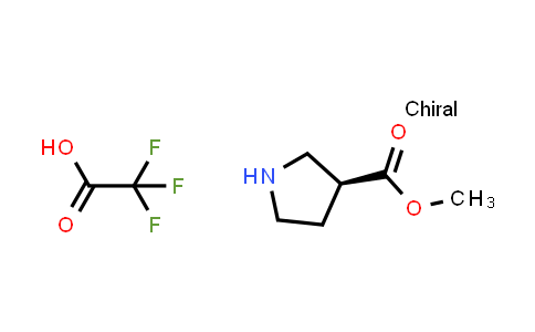 CAS No. 1523530-27-9, (S)-Methyl pyrrolidine-3-carboxylate 2,2,2-trifluoroacetate