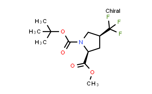 CAS No. 1523541-90-3, (2S,4S)-1-tert-Butyl 2-methyl 4-(trifluoromethyl)pyrrolidine-1,2-dicarboxylate