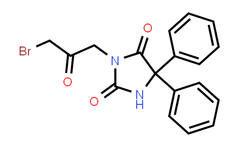 CAS No. 1523570-97-9, 3-(3-Bromo-2-oxopropyl)-5,5-diphenylimidazolidine-2,4-dione