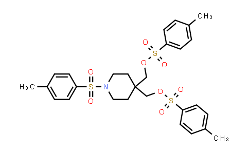CAS No. 1523572-05-5, (1-Tosylpiperidine-4,4-diyl)bis(methylene) bis(4-methylbenzenesulfonate)