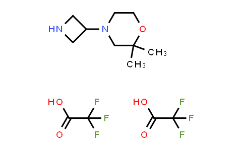 CAS No. 1523606-35-0, 4-(Azetidin-3-yl)-2,2-dimethylmorpholine bis(2,2,2-trifluoroacetate)