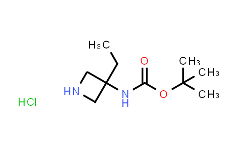 CAS No. 1523606-47-4, tert-Butyl N-(3-ethylazetidin-3-yl)carbamate hydrochloride