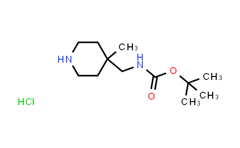 CAS No. 1523618-21-4, tert-Butyl N-[(4-methylpiperidin-4-yl)methyl]carbamate hydrochloride