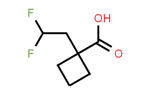 CAS No. 1529329-33-6, 1-(2,2-Difluoroethyl)cyclobutane-1-carboxylic acid