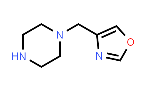 CAS No. 1529441-00-6, 4-(Piperazin-1-ylmethyl)oxazole