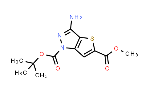 CAS No. 1529810-32-9, 1-tert-Butyl 5-methyl 3-amino-1H-thieno[3,2-c]pyrazole-1,5-dicarboxylate