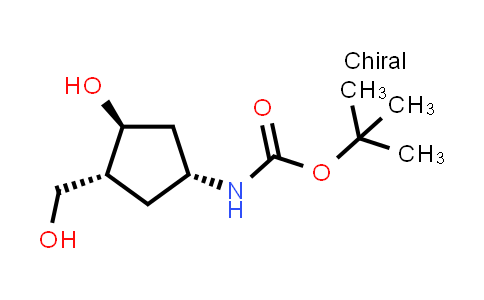 CAS No. 153045-91-1, Tert-butyl ((1R,3S,4R)-3-hydroxy-4-(hydroxymethyl)cyclopentyl)carbamate