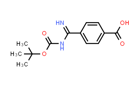 CAS No. 153074-91-0, 4-(N-(tert-Butoxycarbonyl)carbamimidoyl)benzoic acid