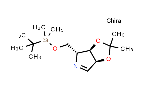 CAS No. 153172-33-9, 4H-1,3-Dioxolo[4,5-c]pyrrole, 4-[[[(1,1-dimethylethyl)dimethylsilyl]oxy]methyl]-3a,6a-dihydro-2,2-dimethyl-, (3aR,4R,6aS)-