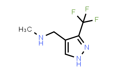 CAS No. 1532605-21-2, N-Methyl-1-(3-(trifluoromethyl)-1H-pyrazol-4-yl)methanamine
