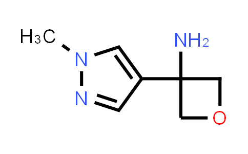 CAS No. 1532791-30-2, 3-(1-Methyl-1H-pyrazol-4-yl)oxetan-3-amine
