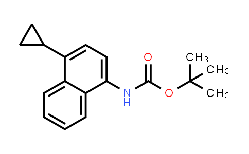 CAS No. 1533519-91-3, tert-Butyl (4-cyclopropylnaphthalen-1-yl)carbamate
