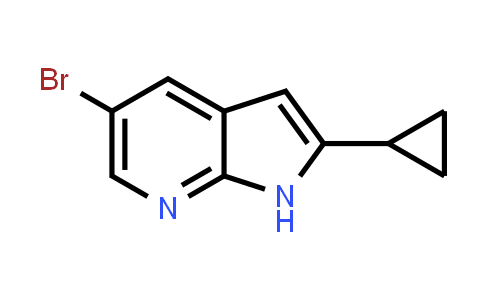 CAS No. 1534381-80-0, 5-Bromo-2-cyclopropyl-1H-pyrrolo[2,3-b]pyridine