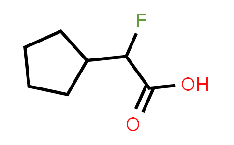 CAS No. 1537671-69-4, 2-Cyclopentyl-2-fluoroacetic acid