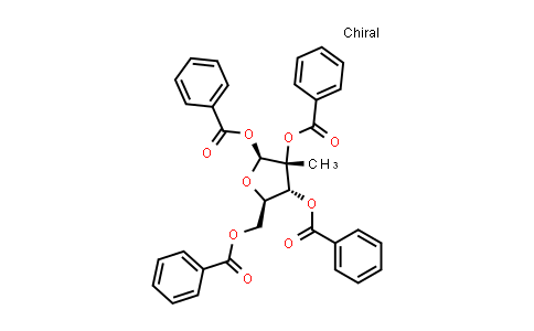 CAS No. 15397-15-6, (2S,3R,4R,5R)-5-((Benzoyloxy)methyl)-3-methyltetrahydrofuran-2,3,4-triyl tribenzoate