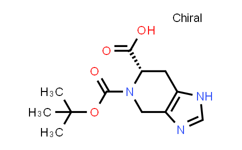 CAS No. 153982-44-6, (S)-5-(tert-Butoxycarbonyl)-4,5,6,7-tetrahydro-1H-imidazo[4,5-c]pyridine-6-carboxylic acid