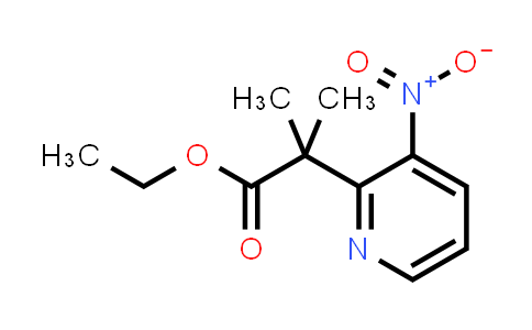 CAS No. 154078-84-9, Ethyl 2-methyl-2-(3-nitropyridin-2-yl)propanoate
