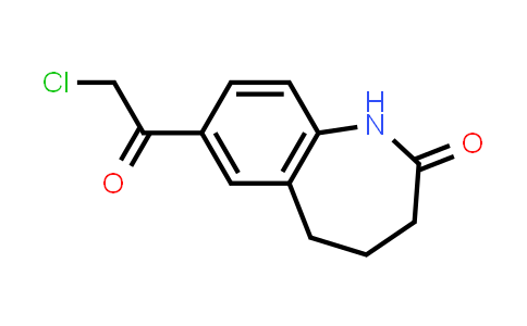 CAS No. 154195-54-7, 2H-1-Benzazepin-2-one, 7-(2-chloroacetyl)-1,3,4,5-tetrahydro-