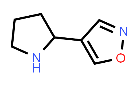 CAS No. 1543007-96-0, Isoxazole, 4-(2-pyrrolidinyl)-