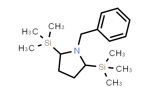 CAS No. 154344-51-1, 1-Benzyl-2,5-bis(trimethylsilyl)pyrrolidine