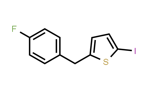 CAS No. 154355-88-1, 2-(4-Fluorobenzyl)-5-iodothiophene