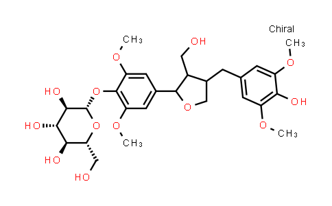 CAS No. 154418-16-3, 2,6-Dimethoxy-4-[tetrahydro-4-[(4-hydroxy-3,5-dimethoxyphenyl)methyl]-3-(hydroxymethyl)-2-furanyl]phenyl β-D-glucopyranoside