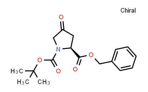 CAS No. 154456-97-0, 2-Benzyl 1-(tert-butyl) (S)-4-oxopyrrolidine-1,2-dicarboxylate