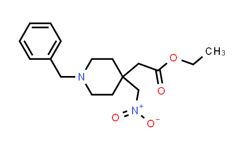 CAS No. 154495-66-6, Ethyl 2-(1-benzyl-4-(nitromethyl)piperidin-4-yl)acetate
