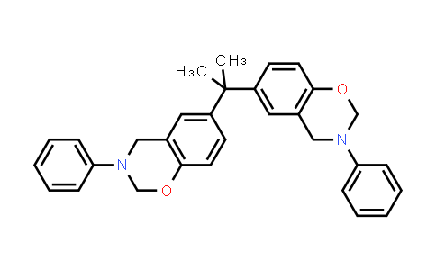 CAS No. 154505-70-1, 6,6'-(Propane-2,2-diyl)bis(3-phenyl-3,4-dihydro-2H-benzo[e][1,3]oxazine)