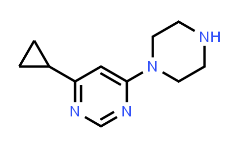 CAS No. 1545121-65-0, 4-Cyclopropyl-6-(piperazin-1-yl)pyrimidine