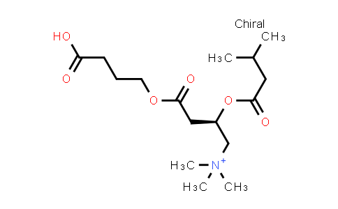 CAS No. 154550-71-7, 1-Butanaminium, 4-(3-carboxypropoxy)-N,N,N-trimethyl-2-(3-methyl-1-oxobutoxy)-4-oxo-, (R)-