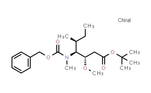 CAS No. 154633-73-5, tert-Butyl (3S,4S,5S)-4-(((benzyloxy)carbonyl)(methyl)amino)-3-methoxy-5-methylheptanoate