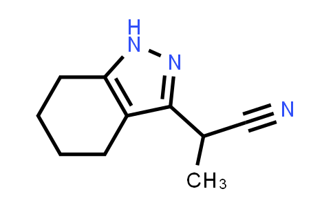 CAS No. 1546396-20-6, 2-(4,5,6,7-Tetrahydro-1H-indazol-3-yl)propanenitrile