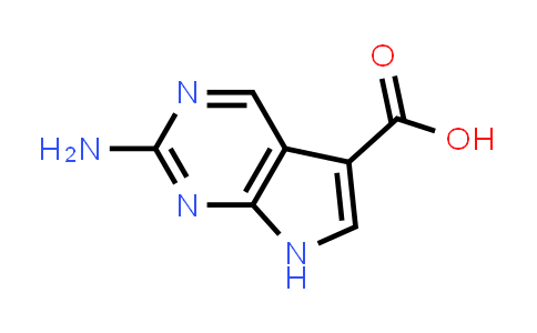 CAS No. 1546503-95-0, 2-Amino-7H-pyrrolo[2,3-d]pyrimidine-5-carboxylic acid