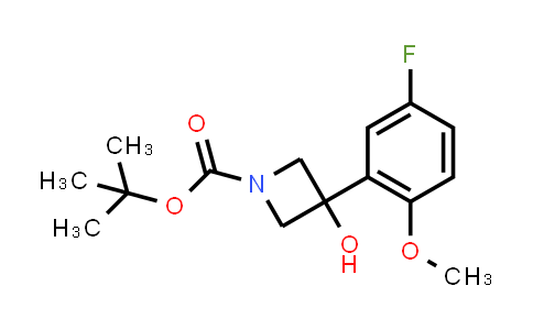 CAS No. 1546719-90-7, tert-Butyl 3-(5-fluoro-2-methoxyphenyl)-3-hydroxyazetidine-1-carboxylate