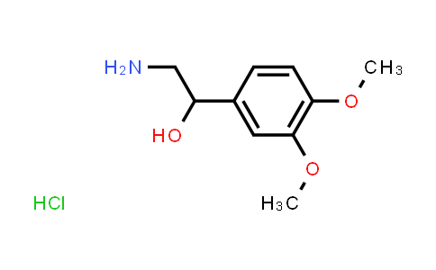CAS No. 15471-89-3, 2-Amino-1-(3,4-dimethoxyphenyl)ethan-1-ol hydrochloride