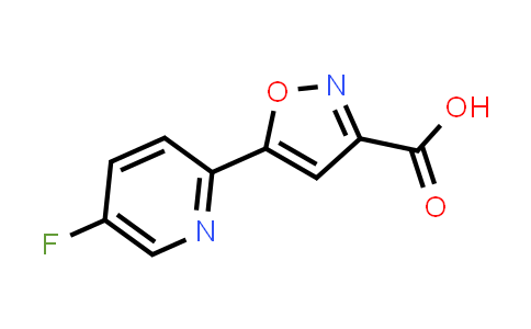 CAS No. 1547299-34-2, 5-(5-Fluoropyridin-2-yl)isoxazole-3-carboxylic acid