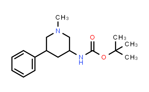 CAS No. 1547310-96-2, tert-Butyl (1-methyl-5-phenylpiperidin-3-yl)carbamate