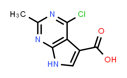 CAS No. 1547795-68-5, 4-Chloro-2-methyl-7H-pyrrolo[2,3-d]pyrimidine-5-carboxylic acid