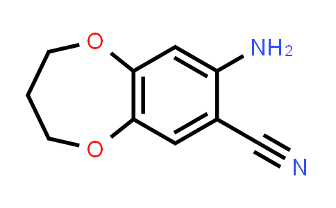 CAS No. 1548414-53-4, 2H-1,5-Benzodioxepin-7-carbonitrile, 8-amino-3,4-dihydro-