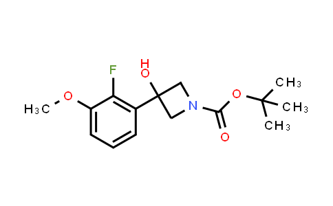 CAS No. 1548553-38-3, tert-Butyl 3-(2-fluoro-3-methoxyphenyl)-3-hydroxyazetidine-1-carboxylate