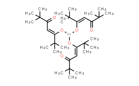 CAS No. 15492-48-5, Tris(2,2,6,6-tetramethyl-3,5-heptanedionato)praseodymium(III)