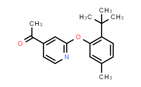 CAS No. 1551070-74-6, 4-Acetyl-2-(2-tert-butyl-5-methylphenoxy) pyridine