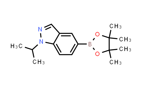 CAS No. 1551418-16-6, 1-(Propan-2-yl)-5-(4,4,5,5-tetramethyl-1,3,2-dioxaborolan-2-yl)-1H-indazole
