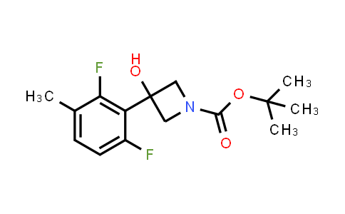 CAS No. 1551509-92-2, tert-Butyl 3-(2,6-difluoro-3-methylphenyl)-3-hydroxyazetidine-1-carboxylate